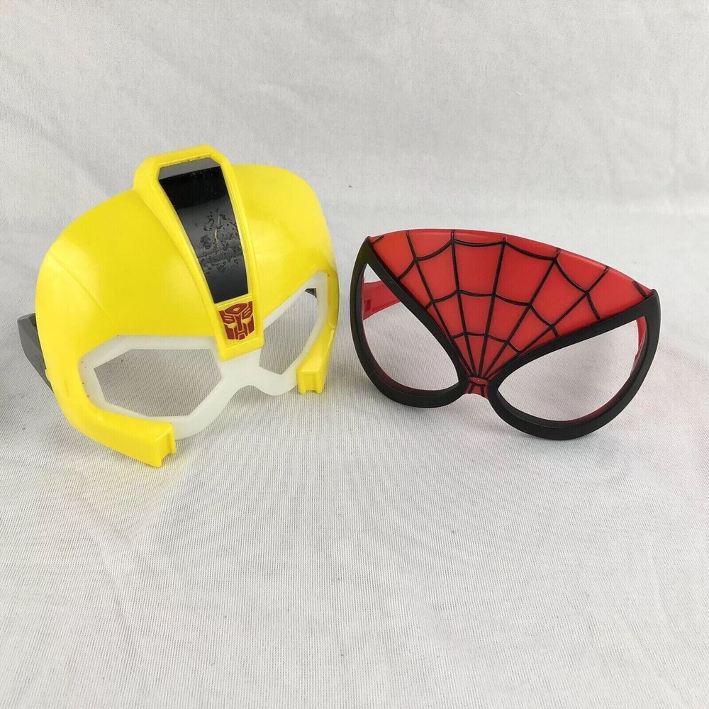Marvel Spiderman & Transformer Bumblebee Kids Glasses Masks‎ Costume Dress Up